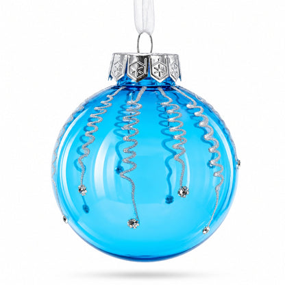 Set of 12 Plastic Ball Christmas Ornaments