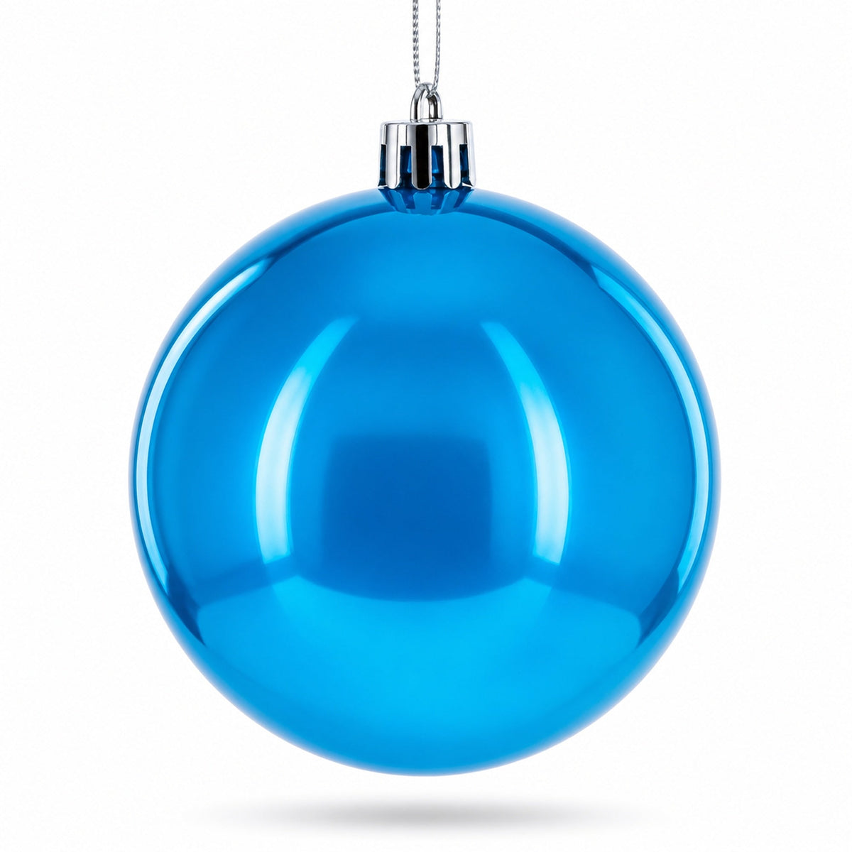 Set of 12 Plastic Ball Christmas Ornaments