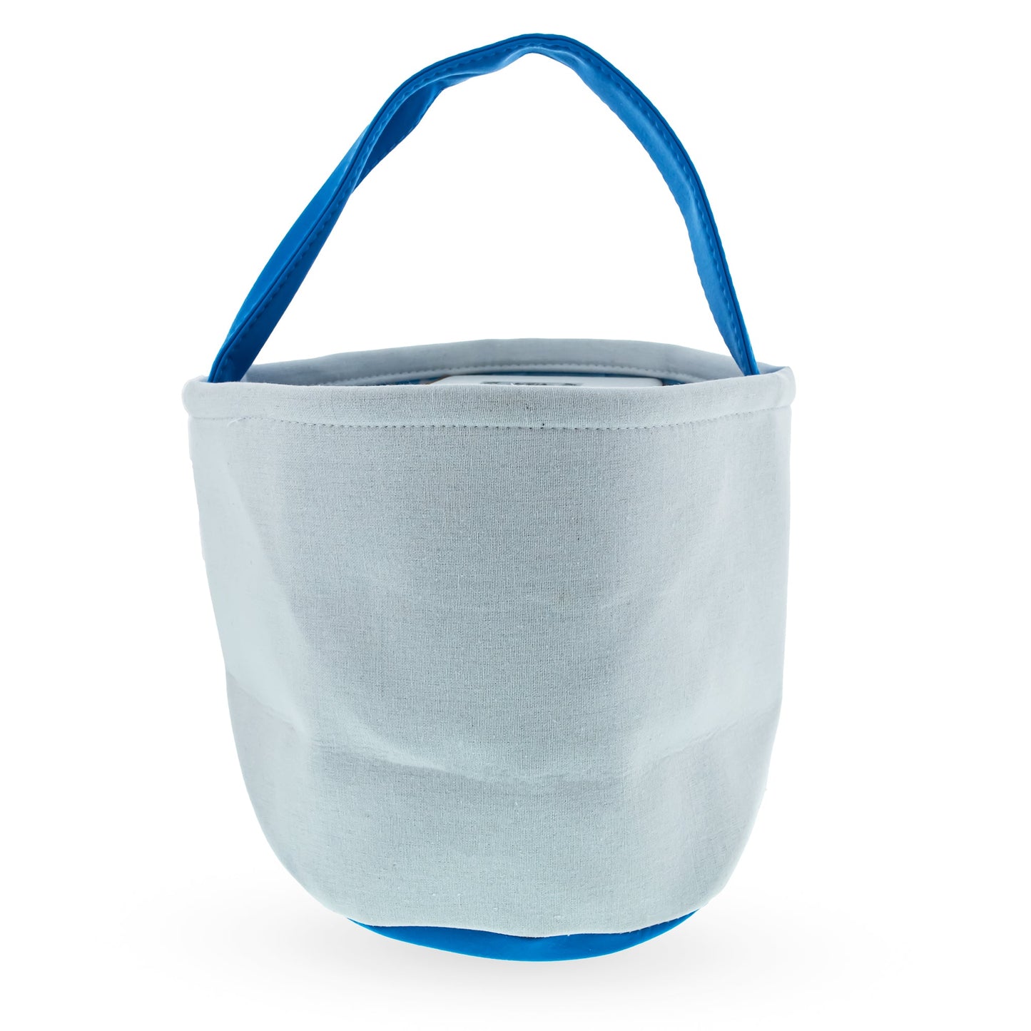Set of 2 Easter Bunny Tote Bags – Soft Fabric Egg Hunt Baskets Carry Pouches for Kids 9.5 Inches Tall