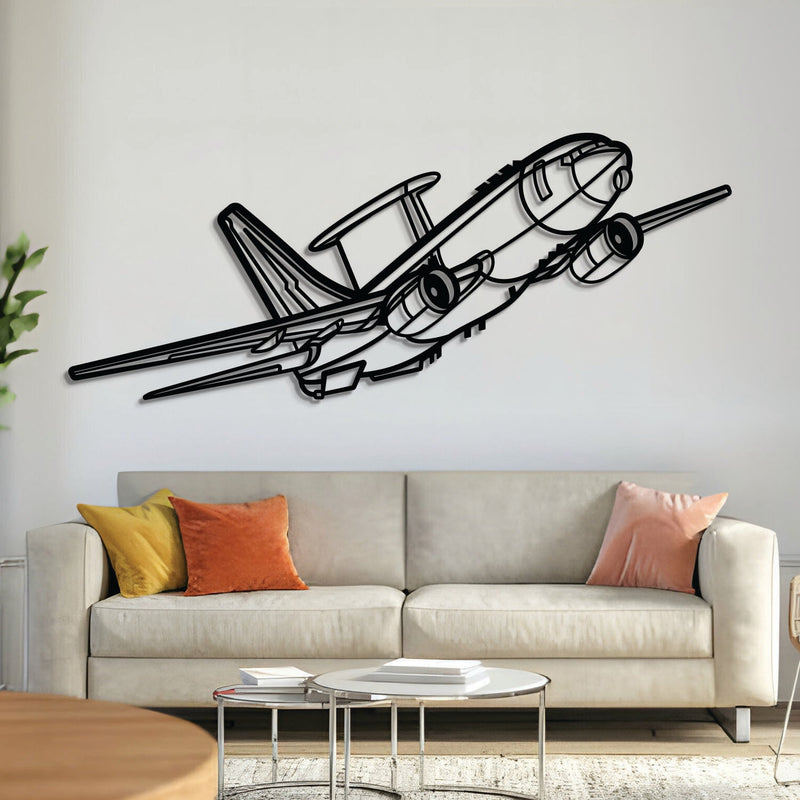 E-7A Wedgetail Angle Metal Aircraft Wall Art - NCP0554, angle front view