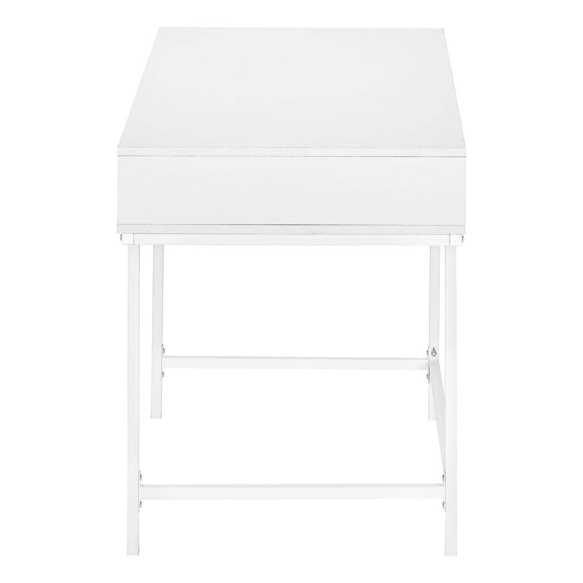 Computer Desk For Home Office, Storage Drawers, Marble Look Contemporary & Modern