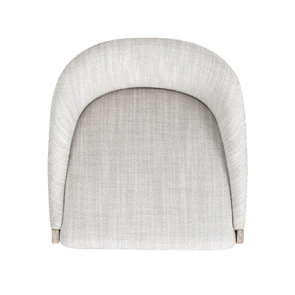 Newport - Coastal Curved Back Upholstered Counter Stool - Gray