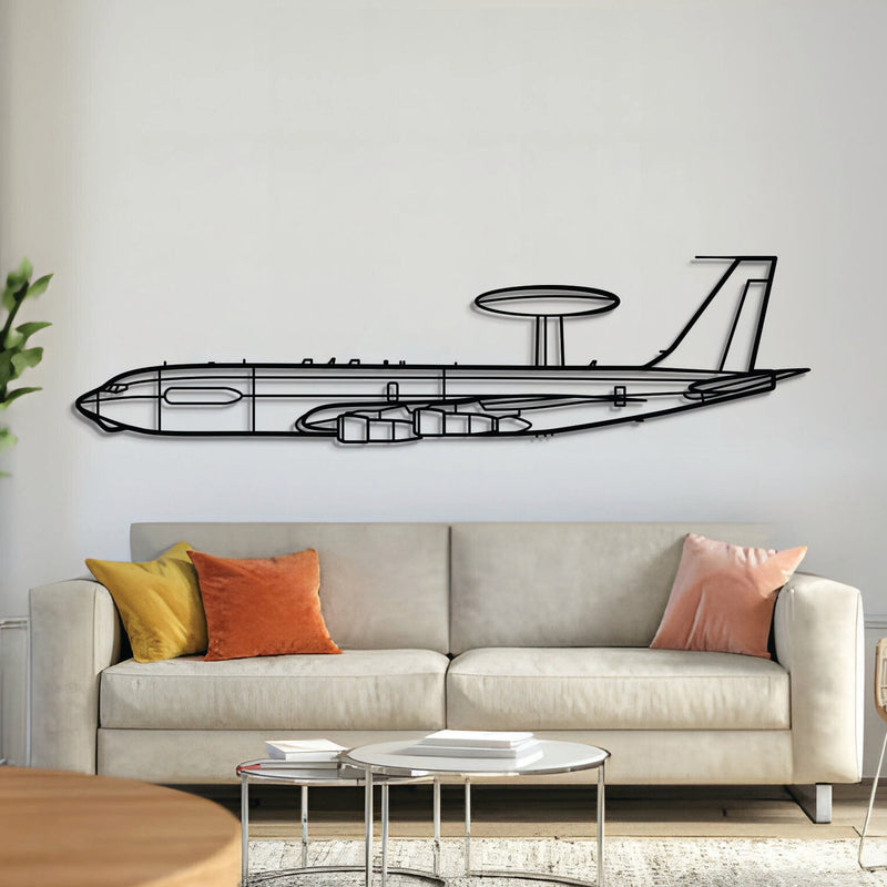 E-3C Sentry Metal Aircraft Wall Art - NCP0173, front view