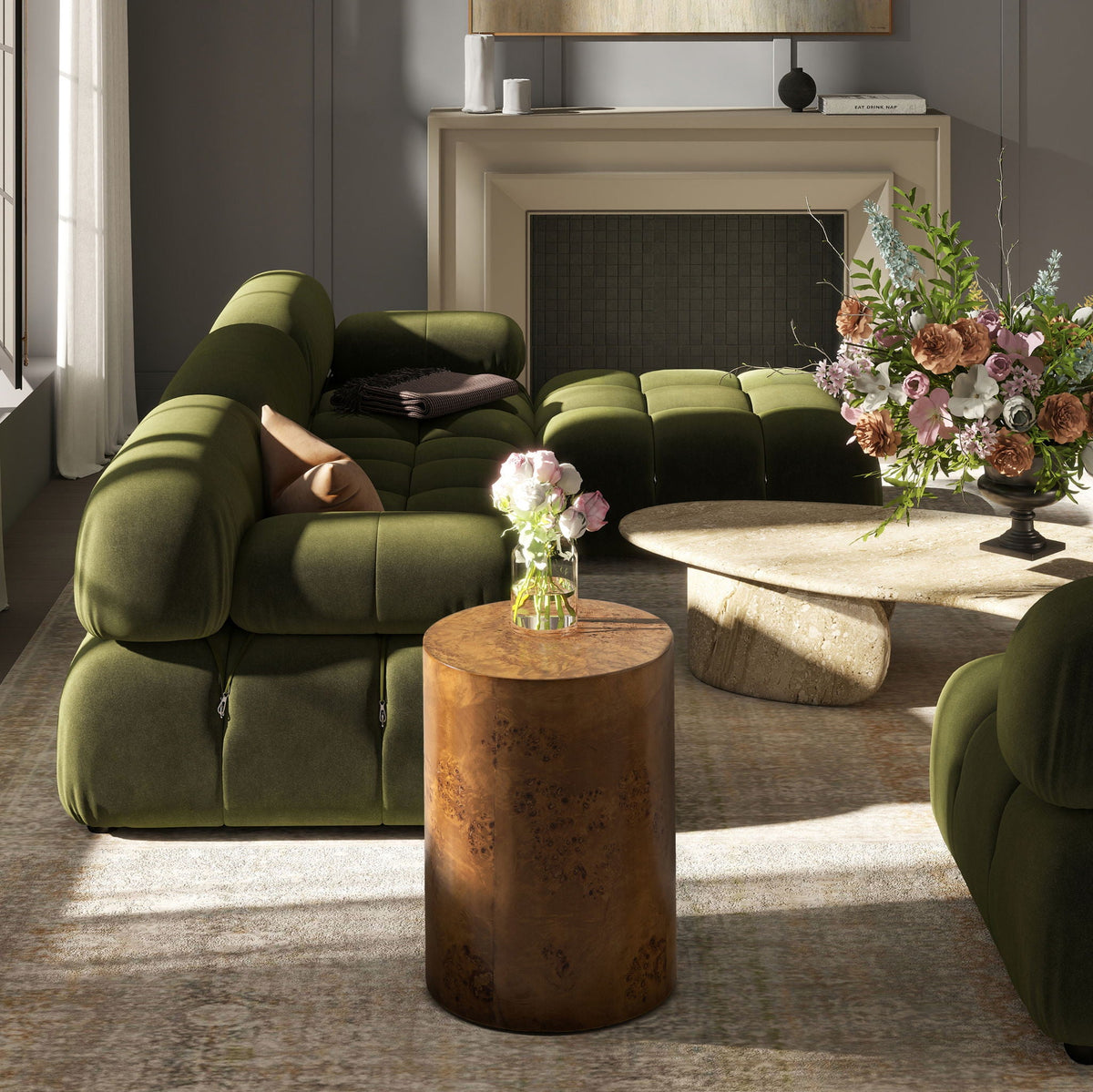 Nebula - Accent Pillar Side Table