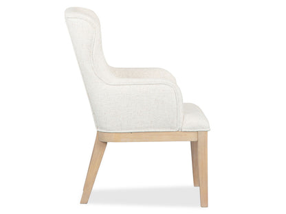 Somerset - Dining Arm Chair With Upholstered Seat & Back (Set of 2) - Butternut and Omari Natural