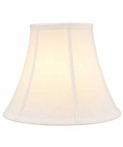 14"W x 11"H White Bell Shantung Lampshade