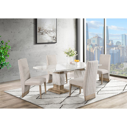Stacey - Dining Table Set & 4 Chairs