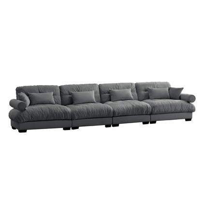 Super Comfort Oversized Modular Sectional Sofa, Deep Seat Convertible L Shaped Couch