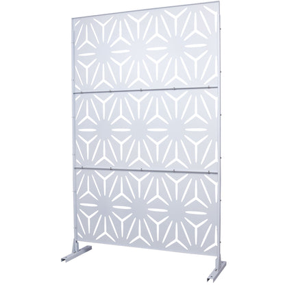Outdoor & Indoor Metal Privacy Screen, Freestanding Decorative Panels