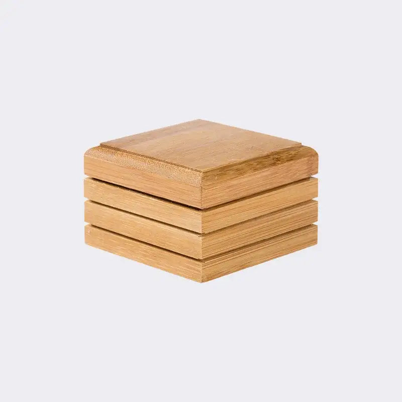 Eco-friendly bamboo soap dish with lid bathroom storage rack