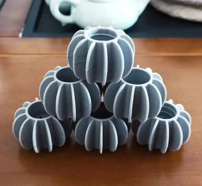 Eco-friendly laundry washing starburst balls gray & white 10-piece set