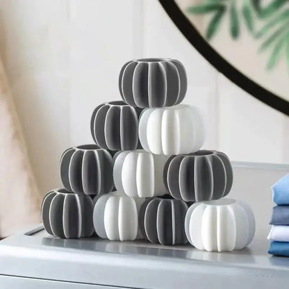 Eco-friendly laundry washing starburst balls gray & white 10-piece set