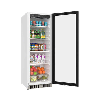 Edgestar 10.1 Cubic Feet Commercial Beverage Merchandiser With Temperature Alarm and Reversible Door, 22" [VBM101SS] (SAK45983)