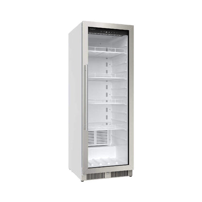 Edgestar 10.1 Cubic Feet Commercial Beverage Merchandiser With Temperature Alarm and Reversible Door, 22" [VBM101SS] (SAK45983)