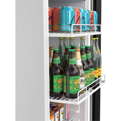 Edgestar 10.1 Cubic Feet Commercial Beverage Merchandiser With Temperature Alarm and Reversible Door, 22" [VBM101SS] (SAK45983)