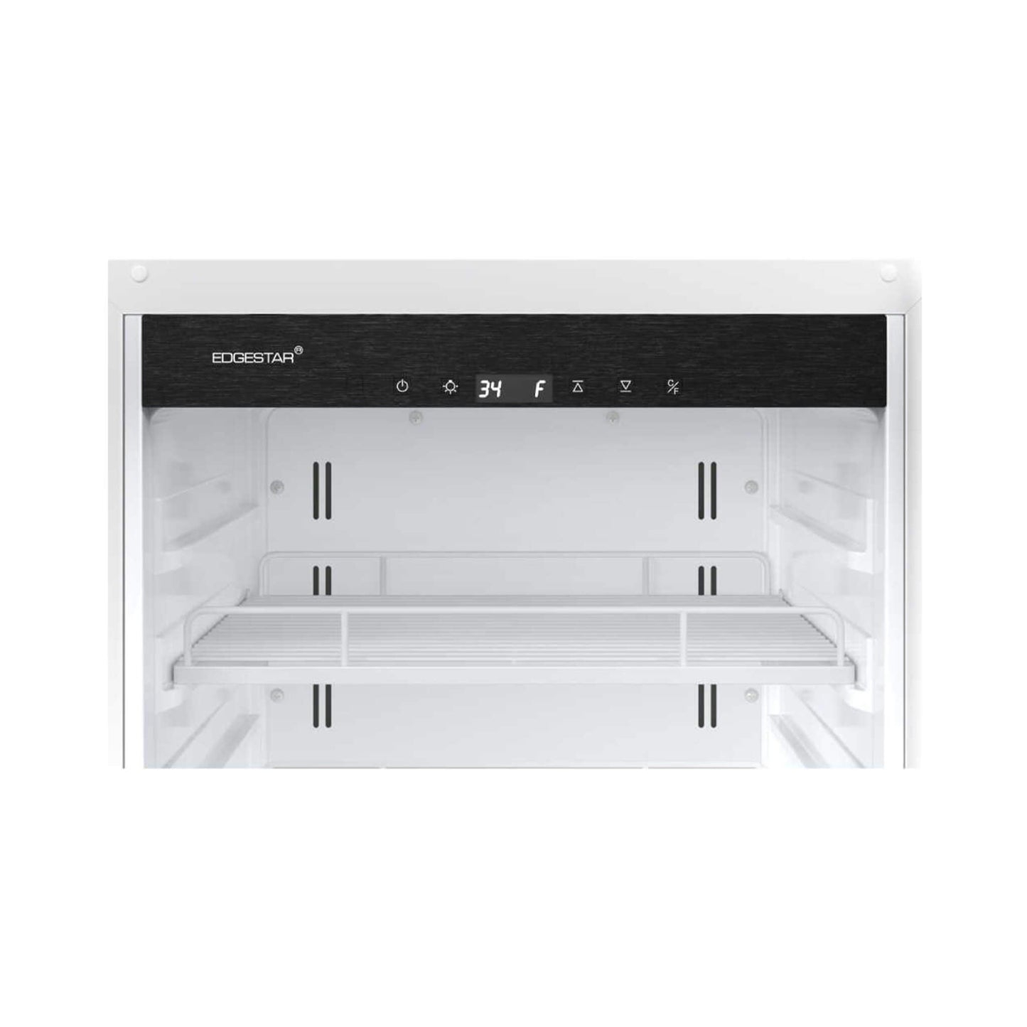 Edgestar 10.1 Cubic Feet Commercial Beverage Merchandiser With Temperature Alarm and Reversible Door, 22" [VBM101SS] (SAK45983)