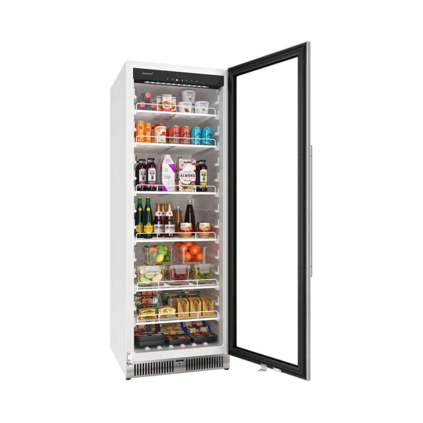Edgestar 13.7 Cubic Feet Commercial Beverage Merchandiser With Temperature Alarm And Reversible Door, 24-Inch [VBM131SS] (SAK62395)