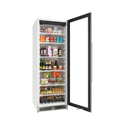 Edgestar 13.7 Cubic Feet Commercial Beverage Merchandiser With Temperature Alarm And Reversible Door, 24-Inch [VBM131SS] (SAK62395)
