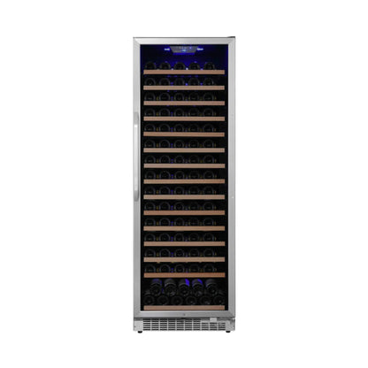 Edgestar 24-Inch Wide 151 Bottle Capacity Freestanding Single Zone Wine Cooler With Even Cooling Technology (SAK30756)