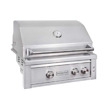 Edgestar 60K BTU 30-Inch Natural Gas Built-In Grill With Lighted Grill Area And Double Access Doors (SAK82568)