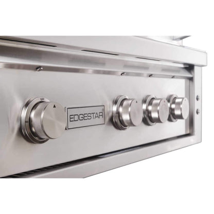 Edgestar 60K BTU 30-Inch Natural Gas Built-In Grill With Lighted Grill Area And Double Access Doors (SAK82568)