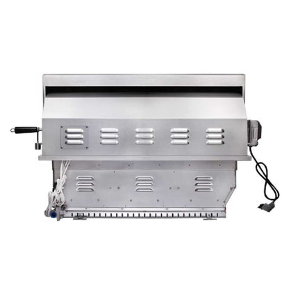 Edgestar 89K BTU 36-Inch Liquid Propane Freestanding LED Lighting Grill Cart With Rotisserie (SAK85914)