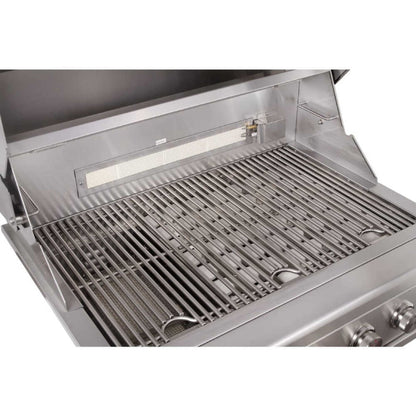 Edgestar 89K BTU 42-Inch Wide Natural Gas Freestanding Grill Cart With Rotisserie And Lighted Knobs (SAK56935)