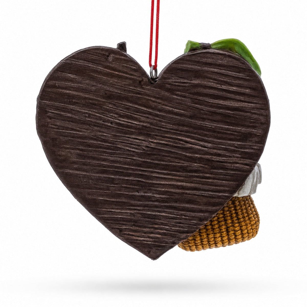 Let’s Go Fishing Heart Shape Fisherman Gear Resin Christmas Ornament