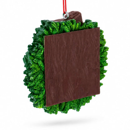 A+ Teacher Wreath Resin Christmas Ornament