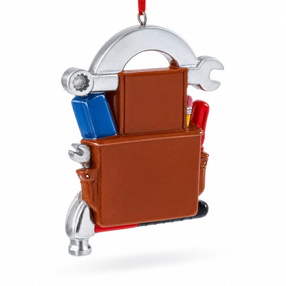 Handyman Tool Belt Fixin' It All Resin Christmas Ornament