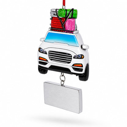 Are We There Yet Family Vacation Road Trip Resin Christmas Ornament