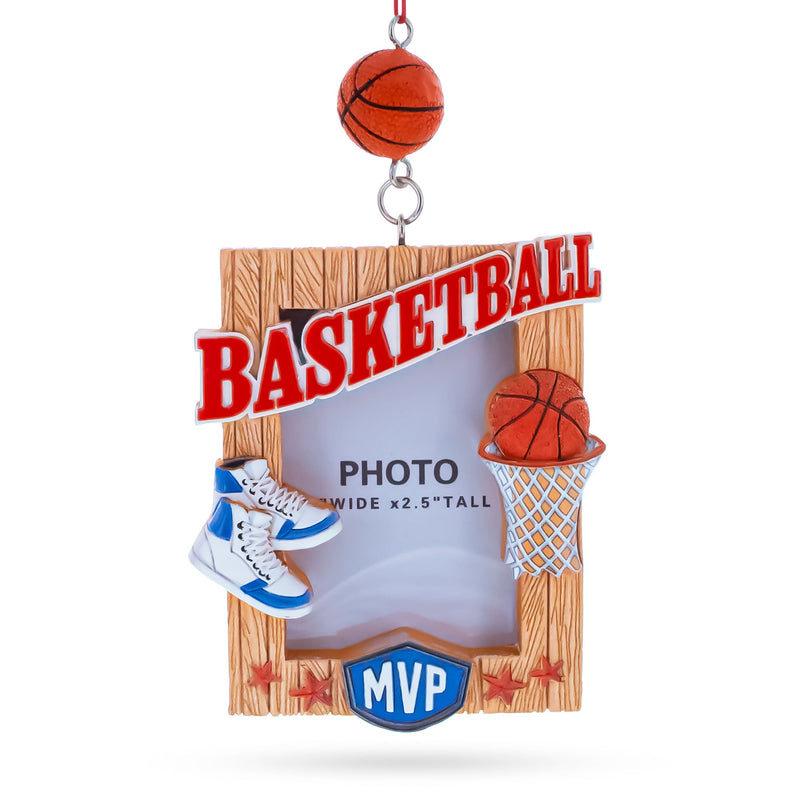Basketball All Star Memory Photo Frame Resin Christmas Ornament