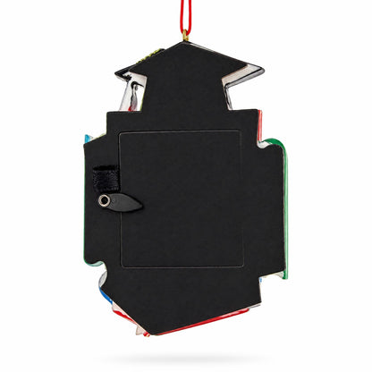 Graduation Cap Diploma and Books Picture Frame Resin Christmas Ornament