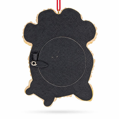 Dog Collar Paw Print Picture Frame Resin Christmas Ornament