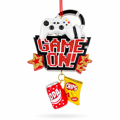 Gamer Controller Headphones Resin Christmas Ornament