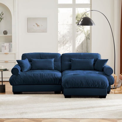 Super Comfort Oversized Modular Sectional Sofa With Movable Ottoman