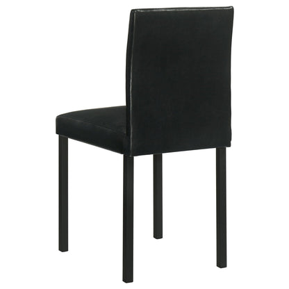 Garza Upholstered Dining Side Chair Black (Set of 4)