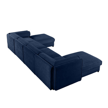 Contemporary Elegant Sofa With Storage And Ottoman