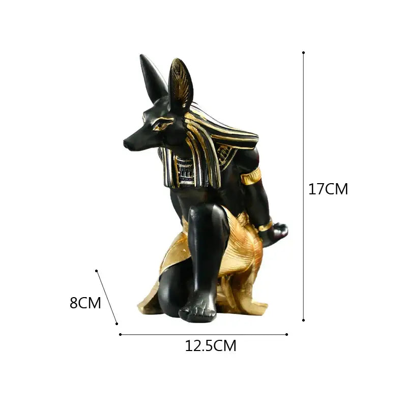 Egyptian black & gold cat god wine rack dining room decor