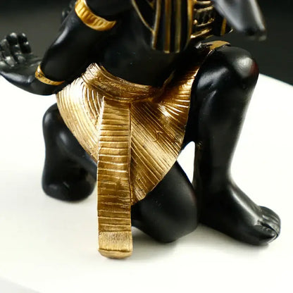 Egyptian black & gold cat god wine rack dining room decor