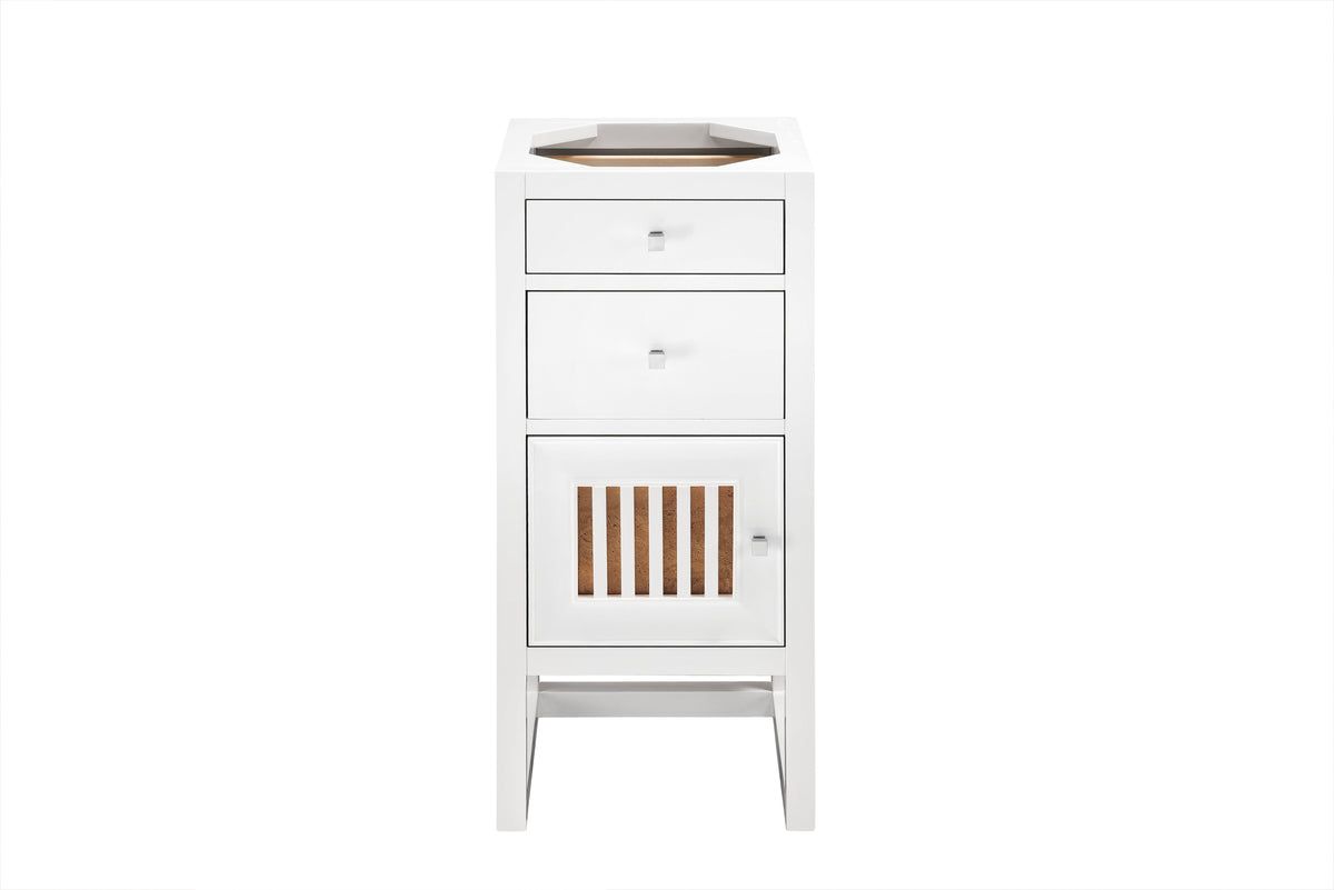 James Martin Athens 15" Base Cabinet, Glossy White
