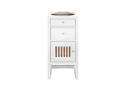James Martin Athens 15" Base Cabinet, Glossy White