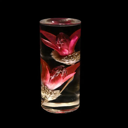 Elegant brass eternal flower desk lamp bedroom nightlight
