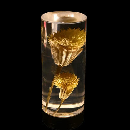 Elegant brass eternal flower desk lamp bedroom nightlight