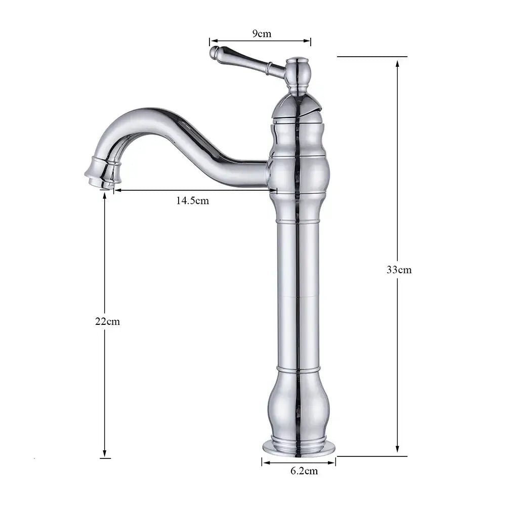 Elegant brushed nickel single handle sink faucet bathroom swivel tap