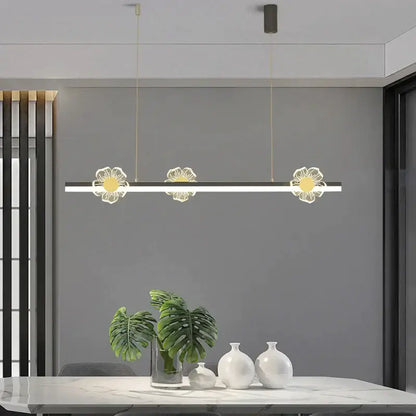 Elegant butterfly flower chandelier gold modern dining room light