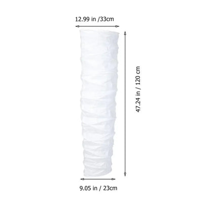 Elegant column white ribbed floor lamp living room