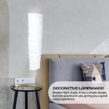 Elegant column white ribbed floor lamp living room