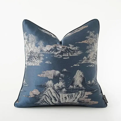 Elegant cream dragonfly insects embroidery cushion cover living room