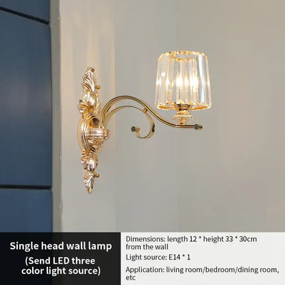 Elegant crystal chandelier gold living room lighting
